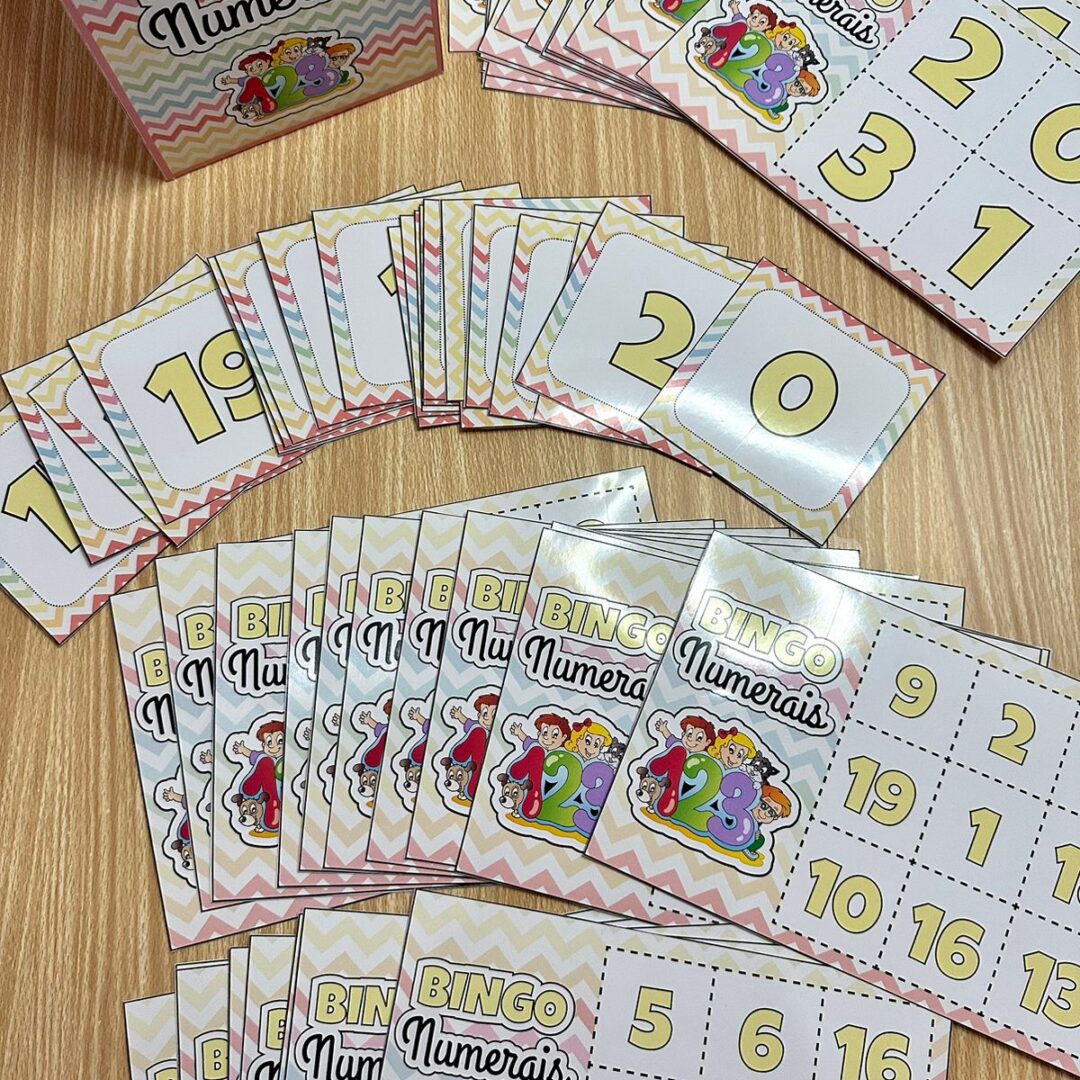 Bingo dos Numerais – Jogo Educativo com Números de 0 a 20 (PDF para Imprimir)