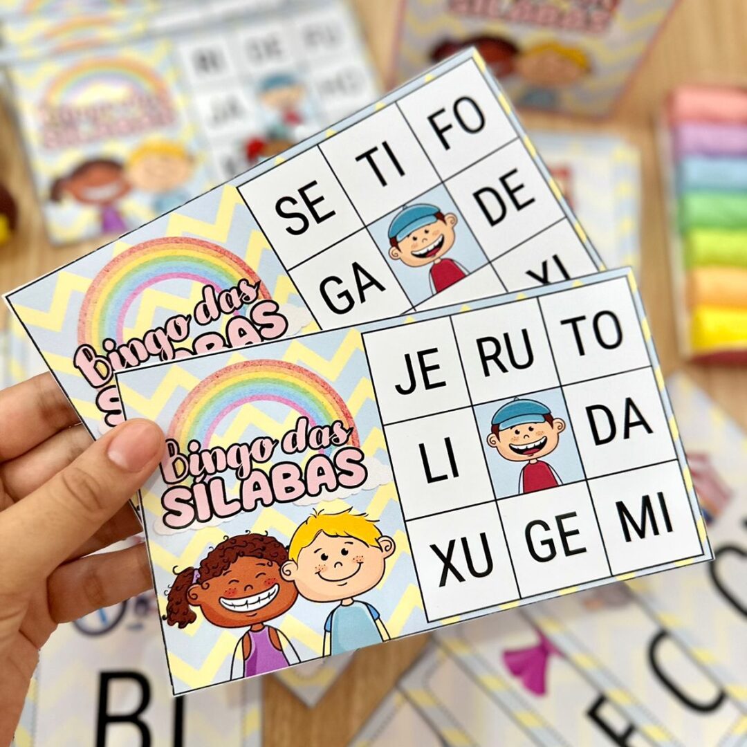 Bingo das Sílabas Simples – Jogo de Alfabetização (PDF para Imprimir)