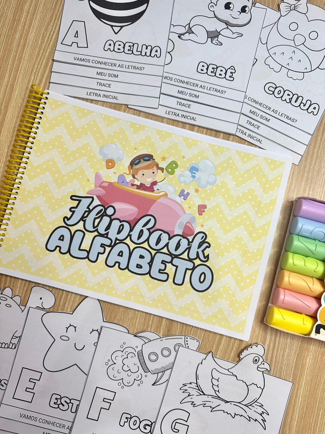 Flipbook do Alfabeto: Atividades para Colorir