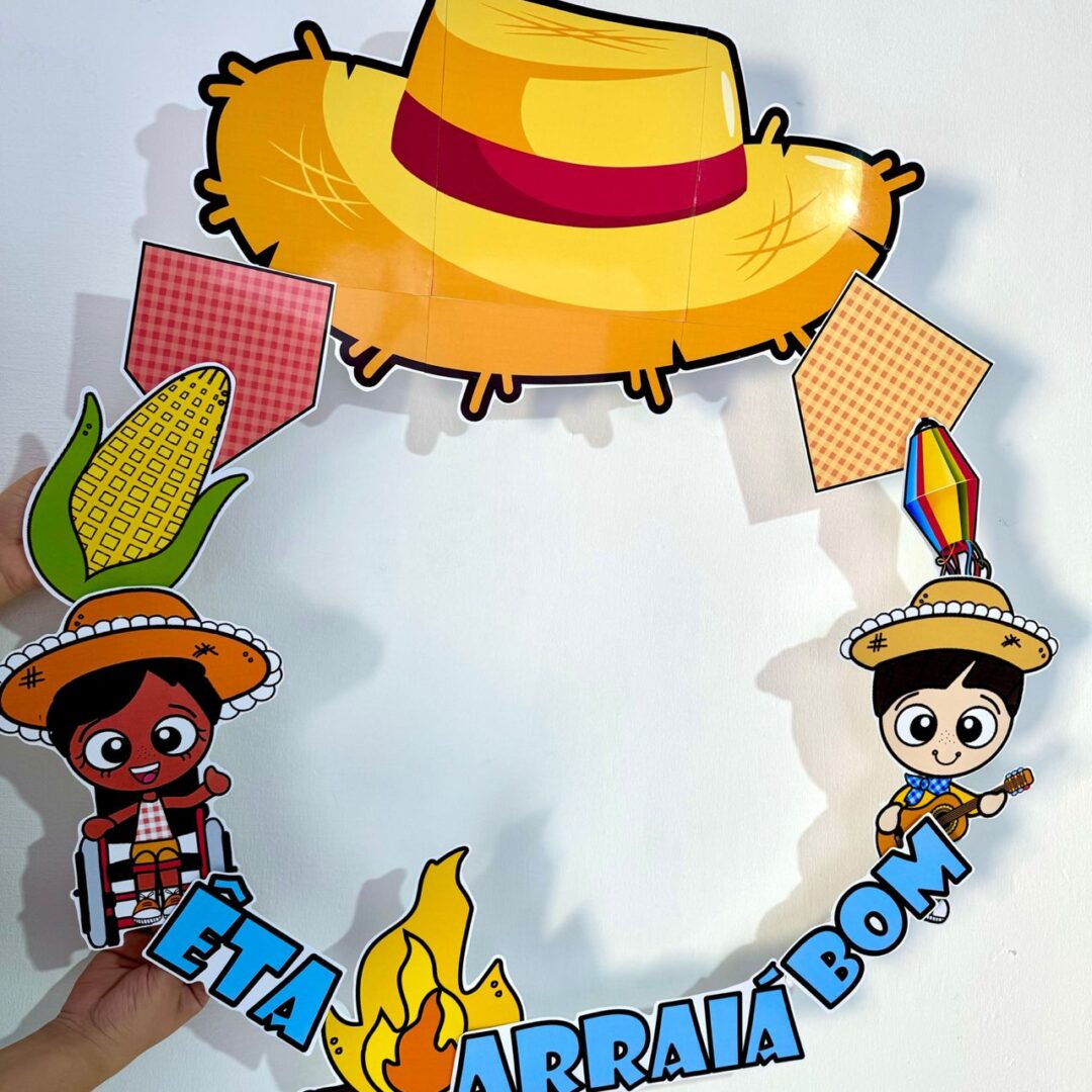 Decoração para Bambolê - Tema Festa Junina