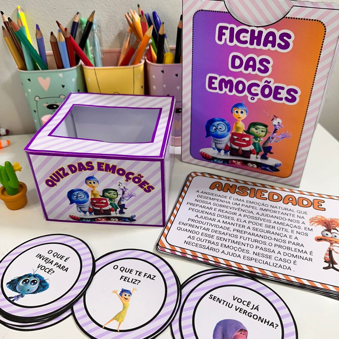Kit Divertidamente Fichas das Emoções