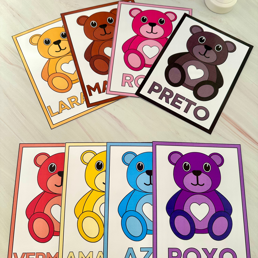 🐻 Cards Cores - Ursinhos