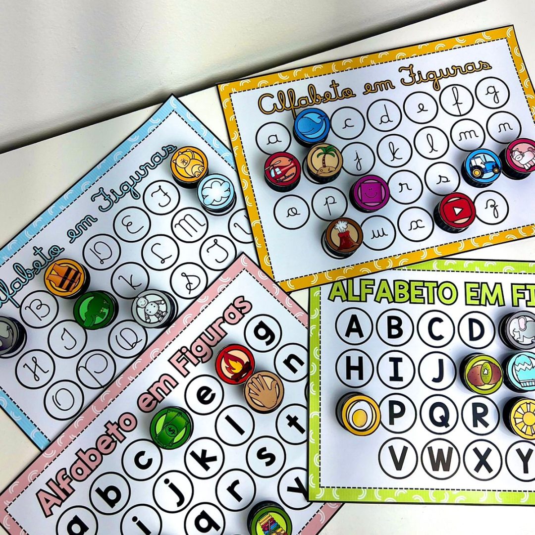 🔠 Prancha de Pareamento: Letra e Figura 🧩