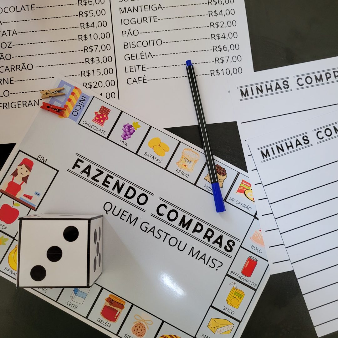 🛒 Jogo de Tabuleiro - Compras no Supermercado
