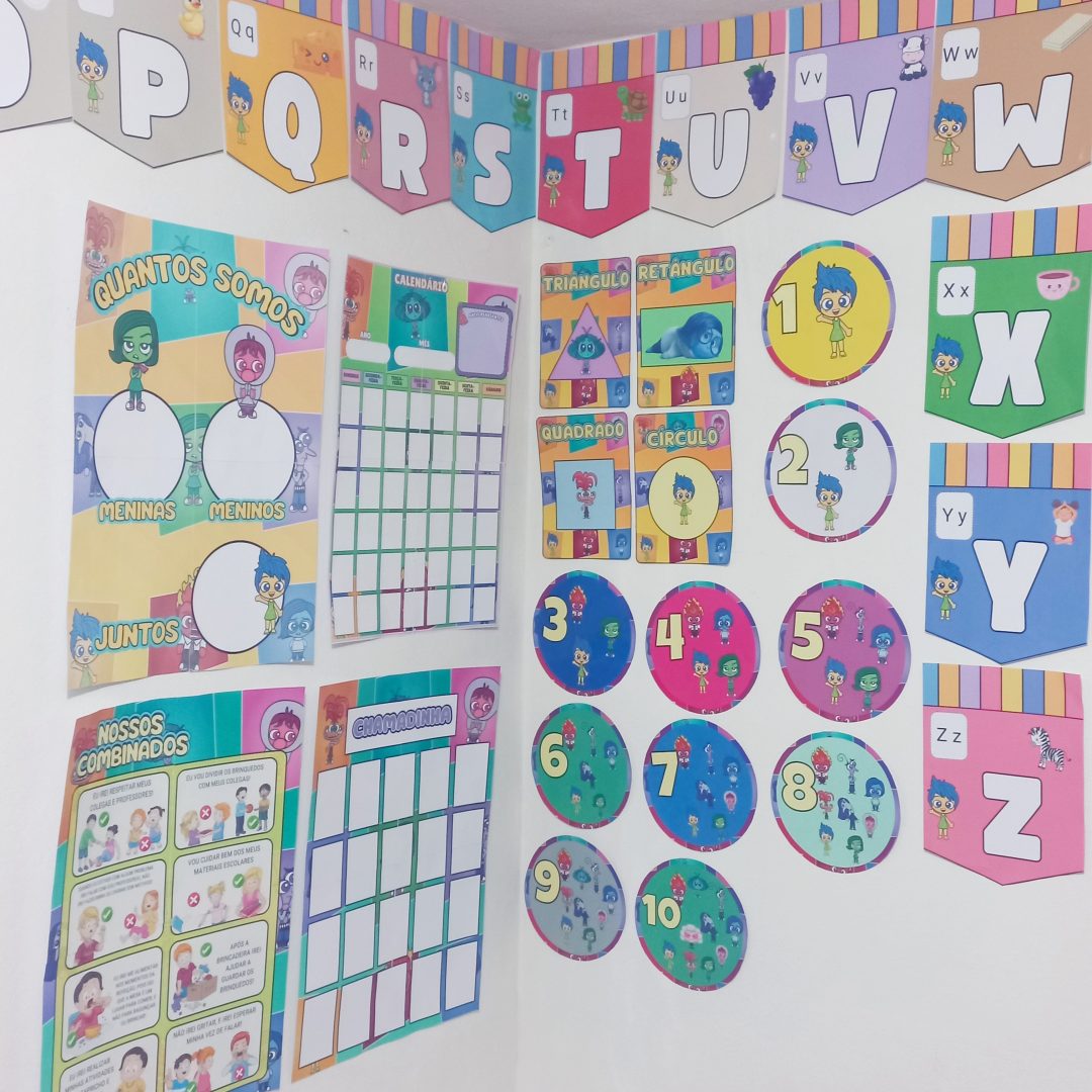 💚 Kit Decoração e Recursos para Sala de Aula - Tema Divertidamente