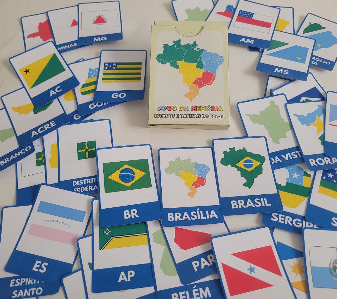 Jogo da Memória: Estados e Cidades do Brasil