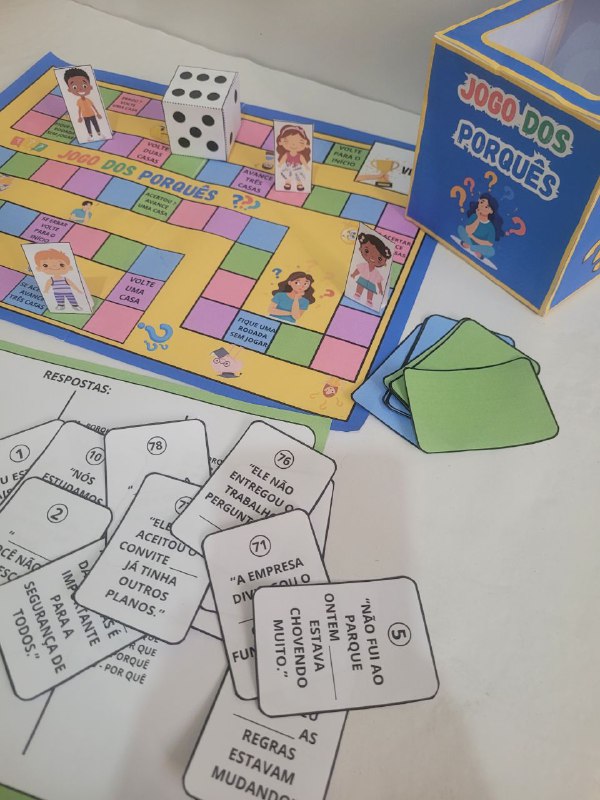 🔍 Jogo de Tabuleiro dos Porquês
