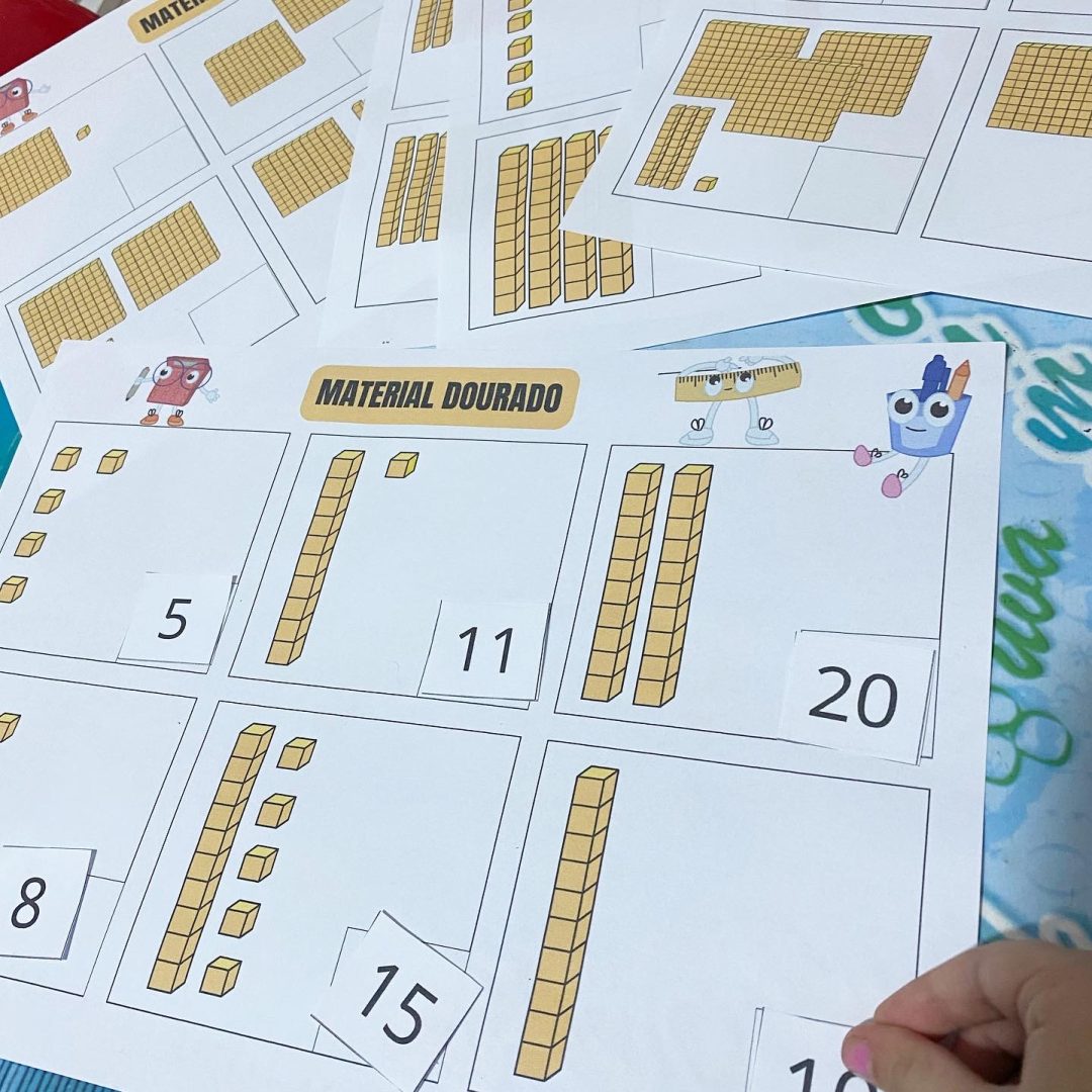 🔢Pranchas de Números – Unidade, Dezena e Centena