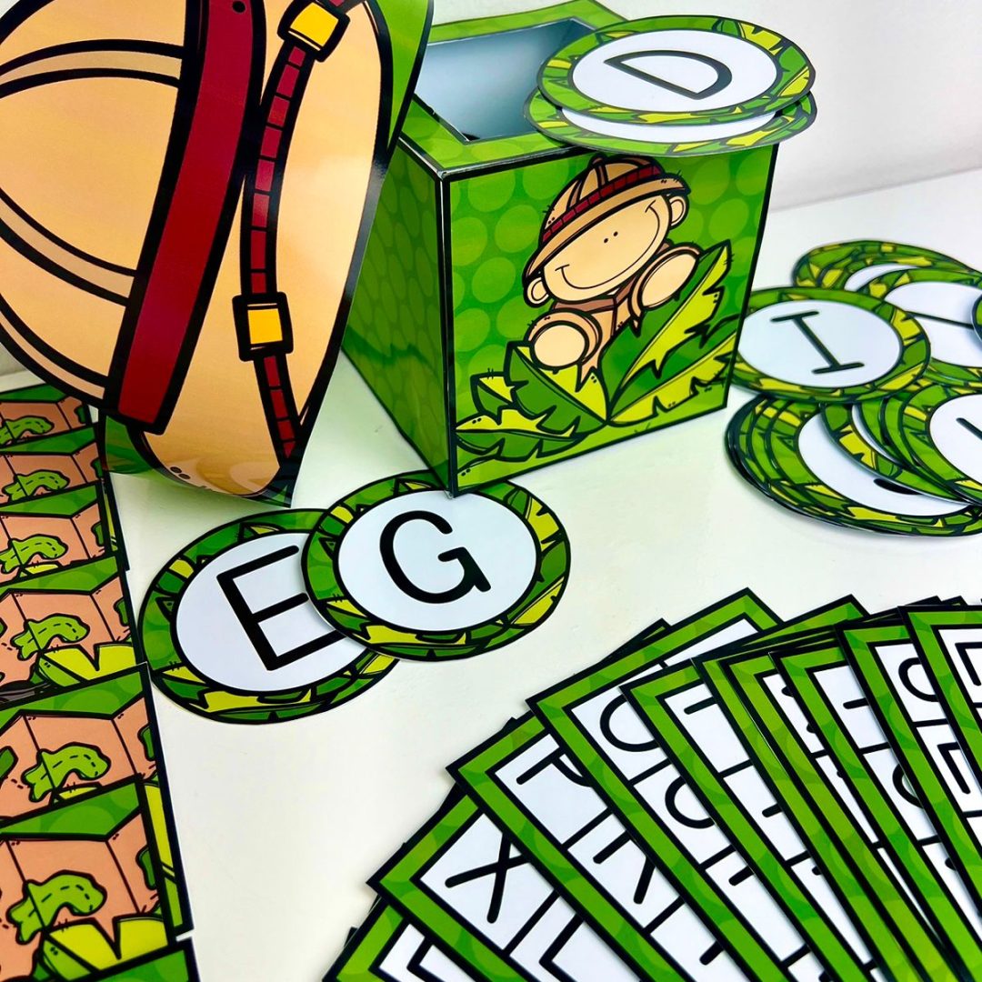 Bingo Safari das Letras – Jogo de Alfabetização com Alfabeto (PDF para Imprimir)