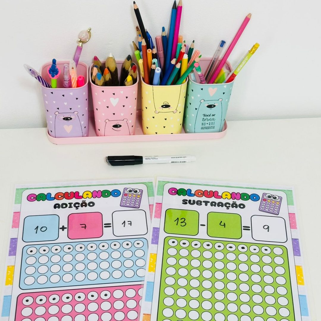 📊 Calculando - Prática de Adição e Subtração