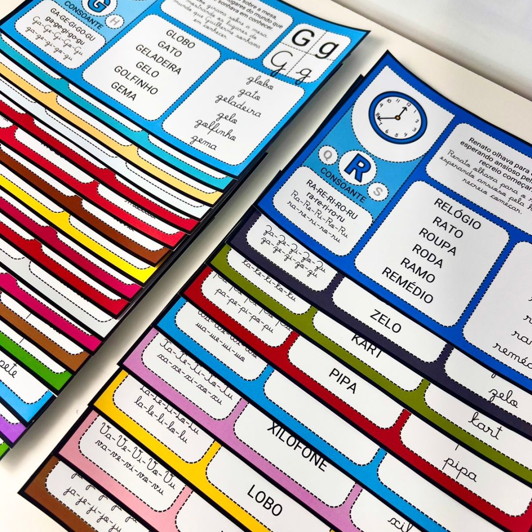 Leitura Mágica: Fichas de Palavras e Sílabas