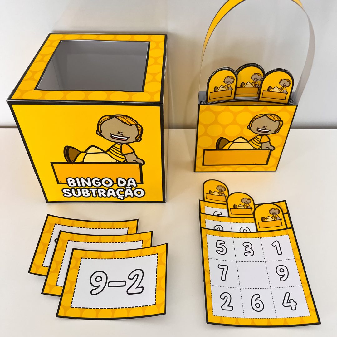 Bingo da Subtração – Jogo Educativo de Matemática (PDF para Imprimir)