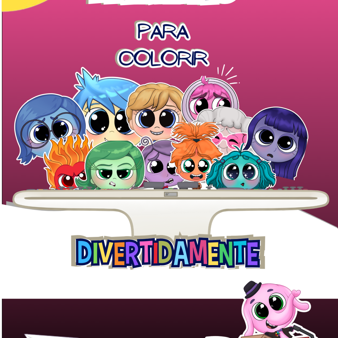 📚 Livro de Colorir – Divertida Mente 2 🎨