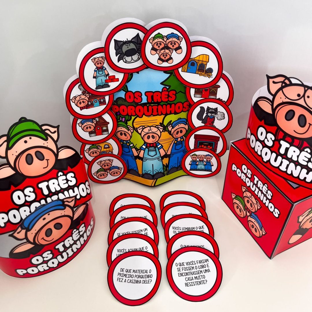 Material Pedagógico: A História dos Três Porquinhos 🐷🐺