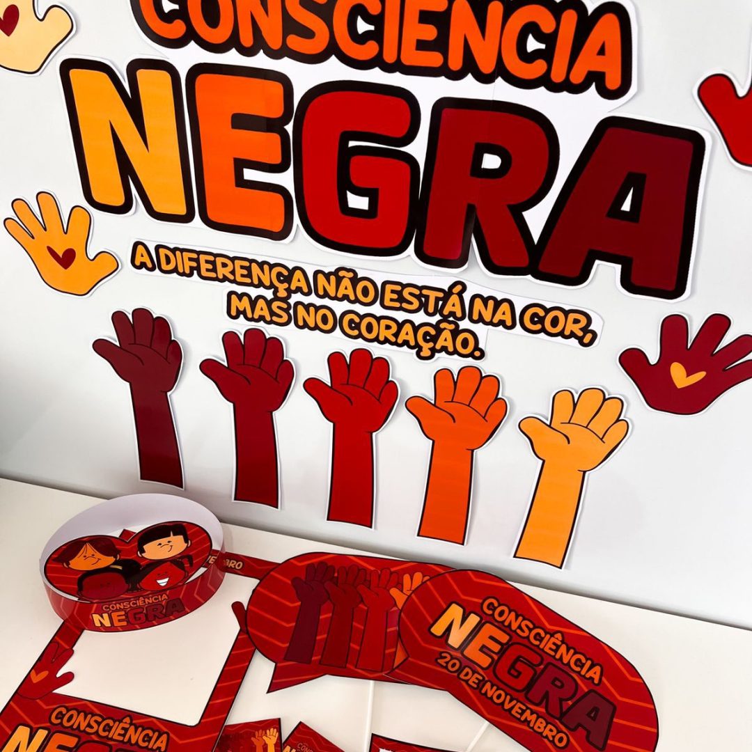 🌍 Kit Painel + Lembrancinha Dia da Consciência Negra ✊🏿