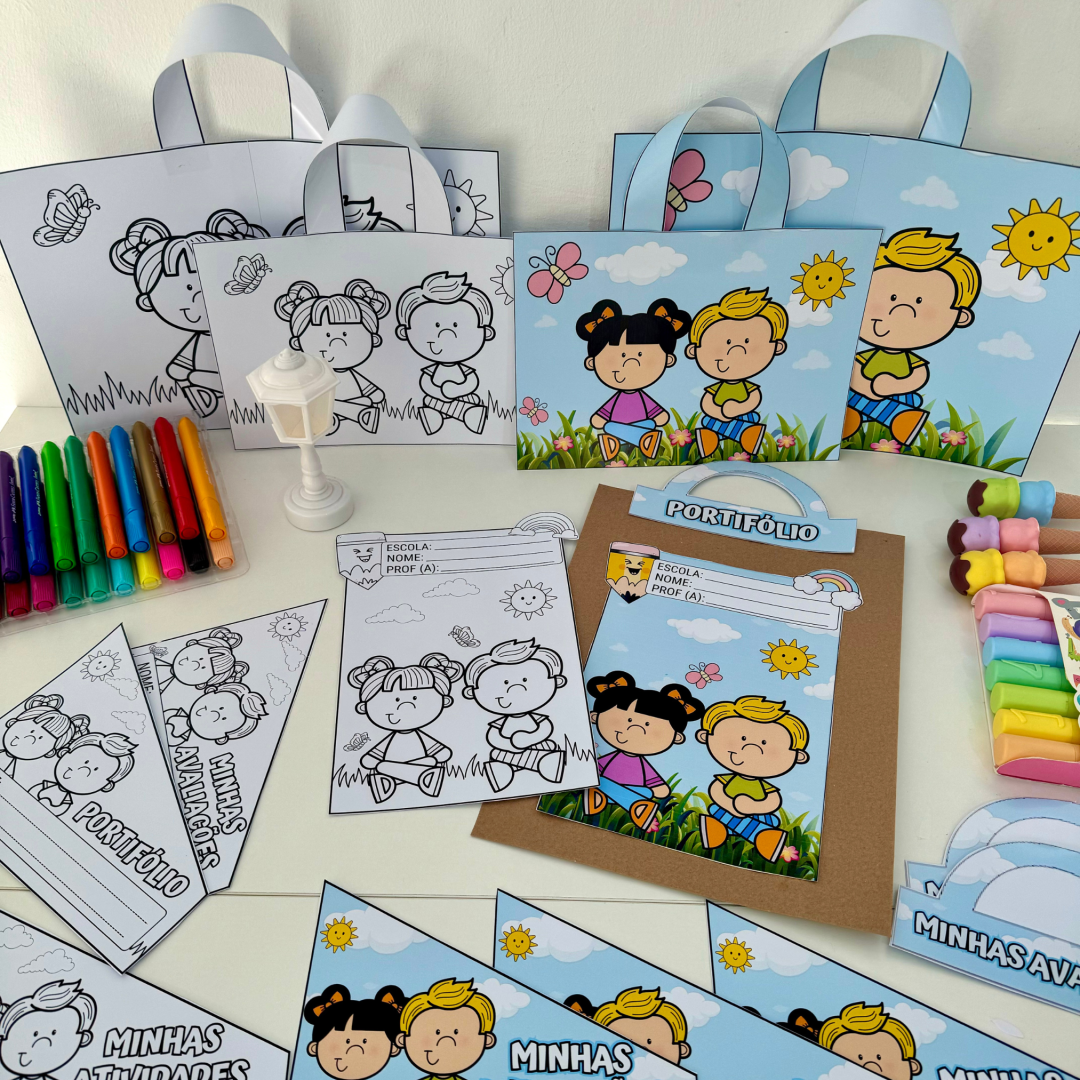 🌸 Kit Capas de Atividades Tema Jardim 🌸