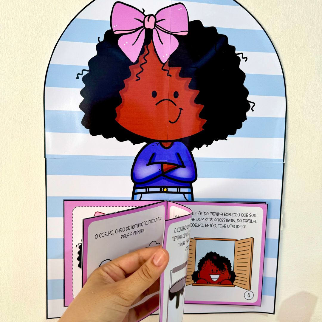 📚 Livro Ilustrado “Menina Bonita do Laço de Fita” 🎀