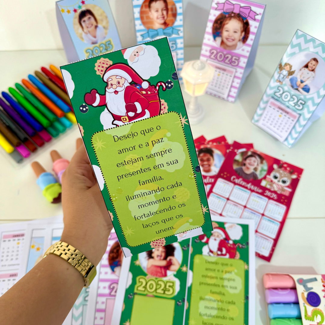 Calendários de Mesa 2025 Personalizáveis