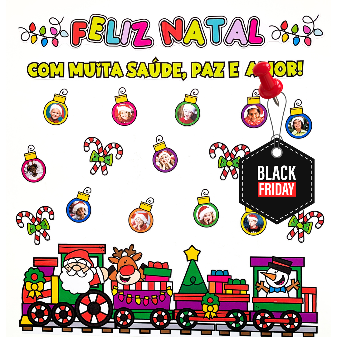 🎄 Painel “Feliz Natal” para sua Sala de Aula!