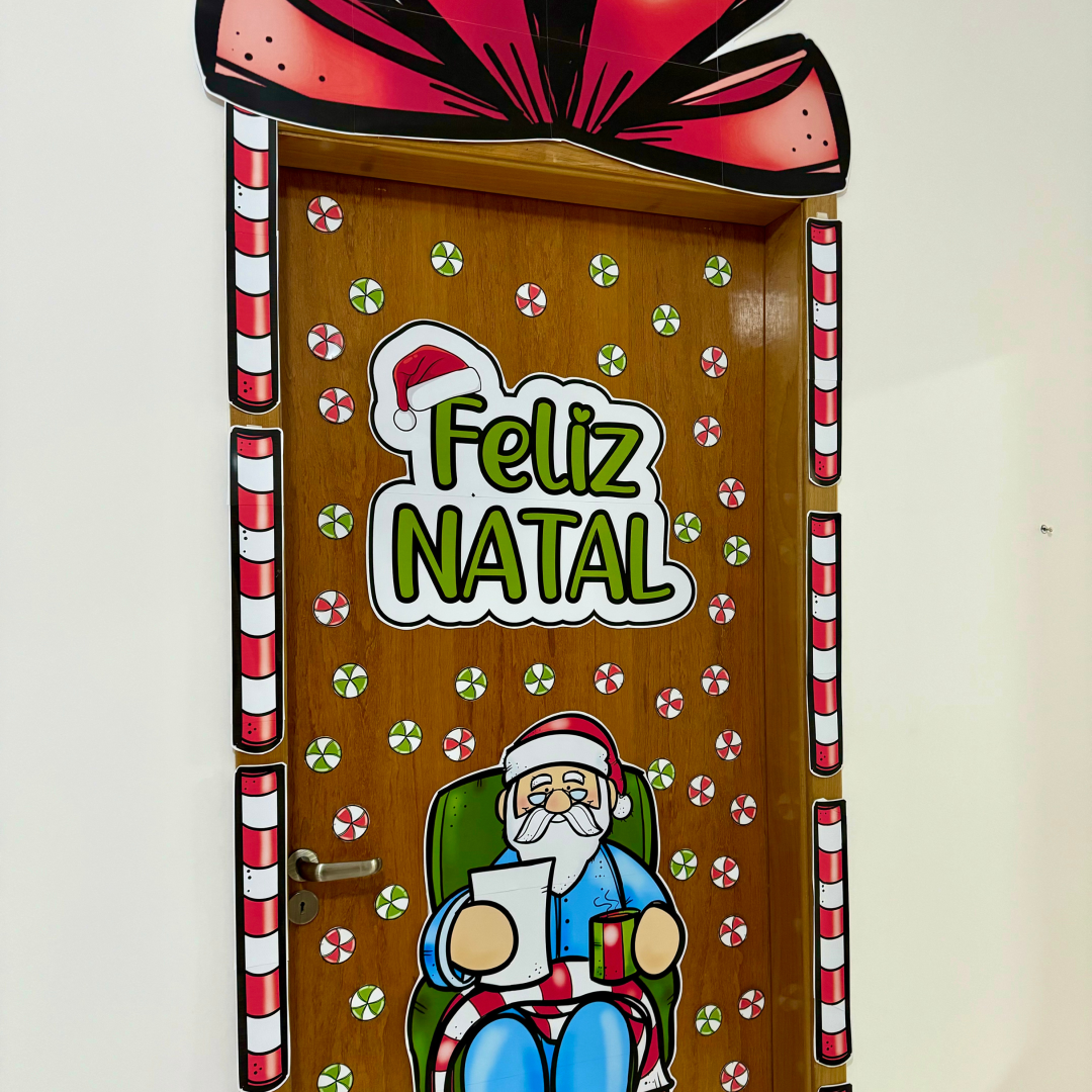 Decoração de Porta - Tema “Feliz Natal” 🎅