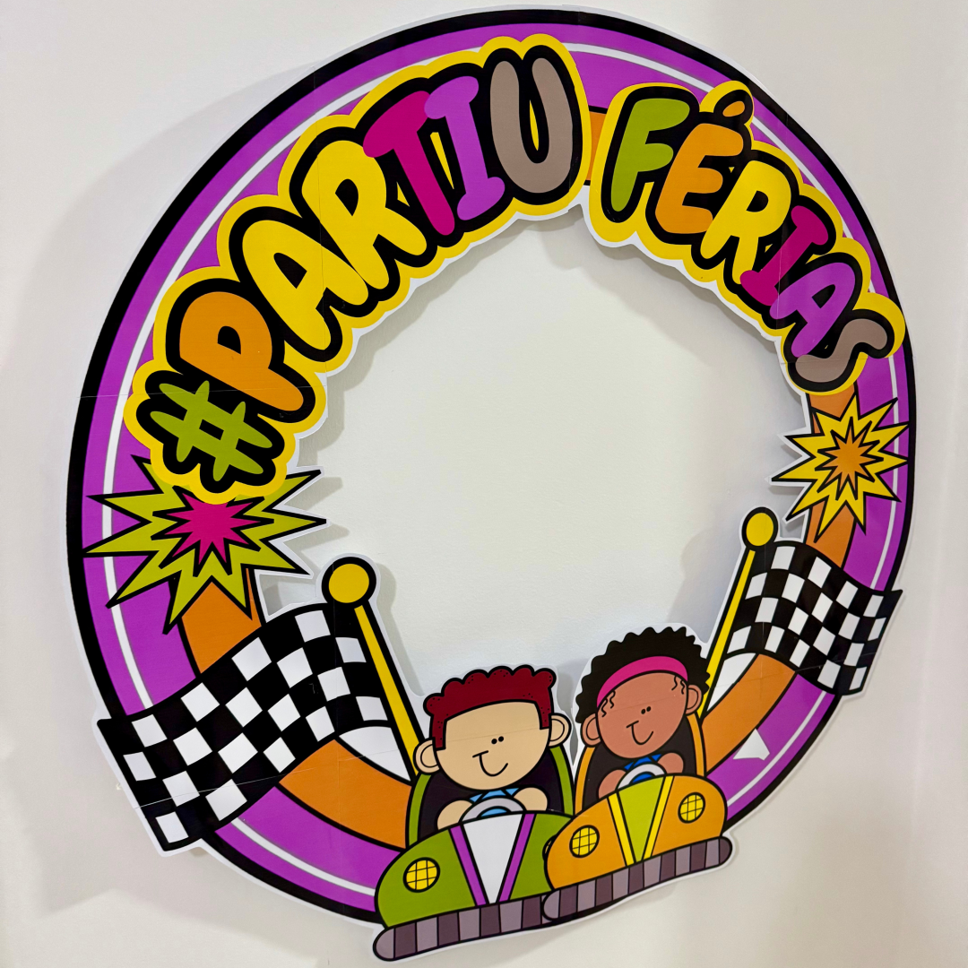 🏖️✨ Decoração para Bambolê – Tema "#PartiuFérias"
