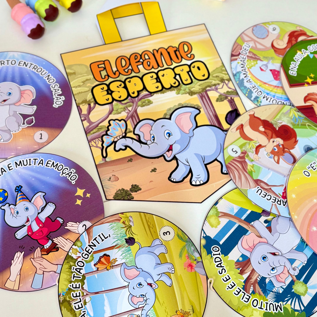 ✨ Sacola para Contação de Histórias: Trabalhando a Vogal E ✨