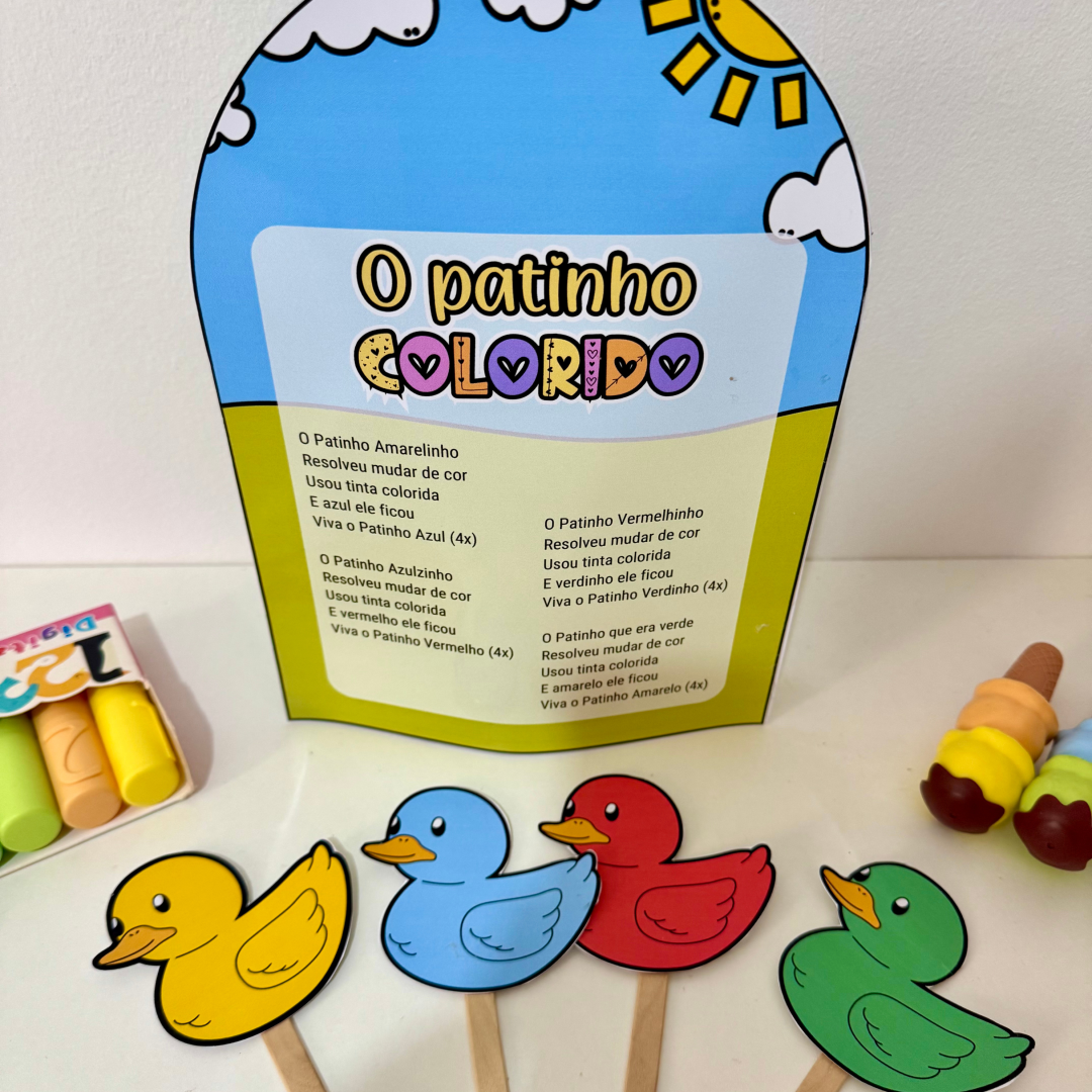 🎶 Luva Musical “O Patinho Colorido”