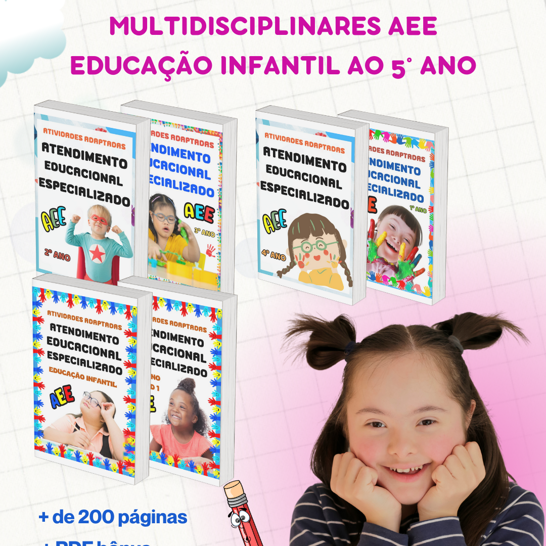 Combo Completo de Atividades Adaptadas - Atendimento Educacional Especializado (AEE) 📘✨