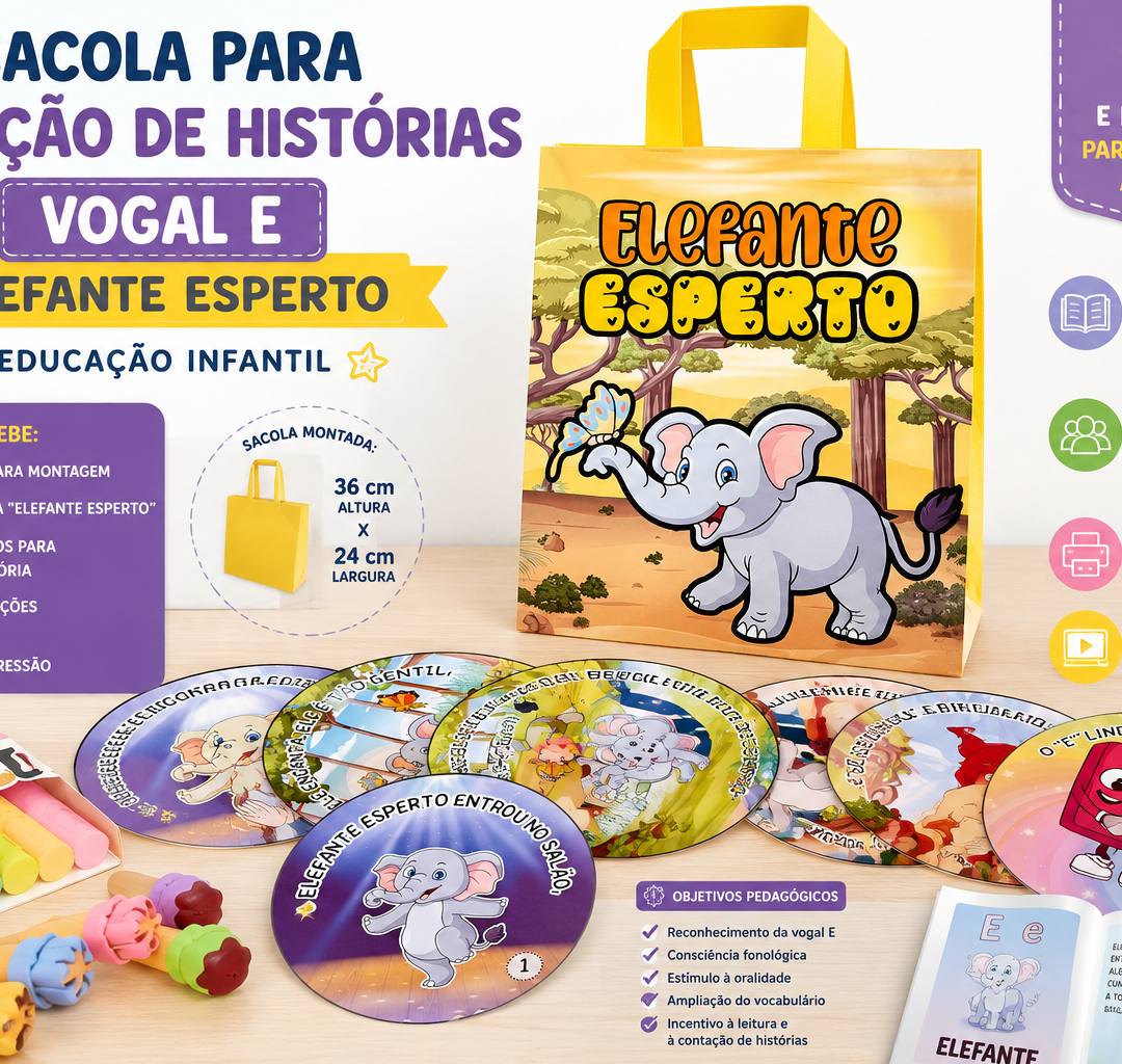 Sacola para Contação de Histórias: Trabalhando a Vogal E
