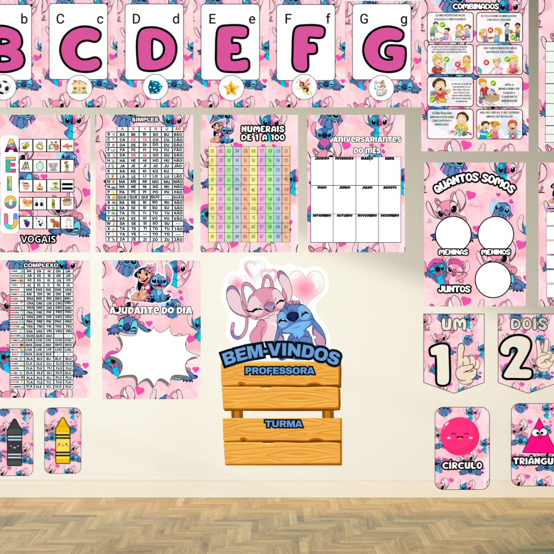 🌟💙 KIT SALA – STITCH  💖🌺