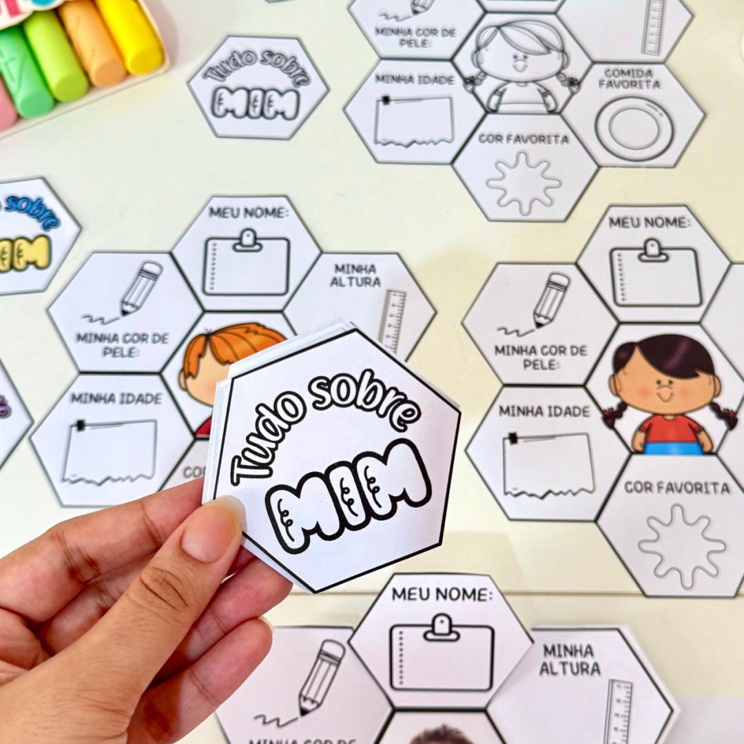 Lapbook Tudo Sobre Mim em PDF – Atividade de Identidade para Educação Infantil