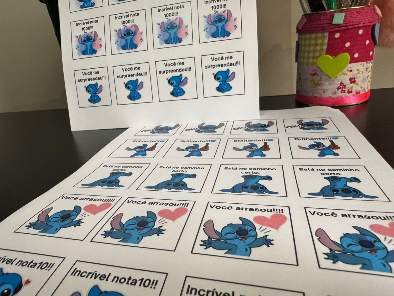 💙 Figurinhas de Incentivo Stitch – Motivação Extra na Correção de ...