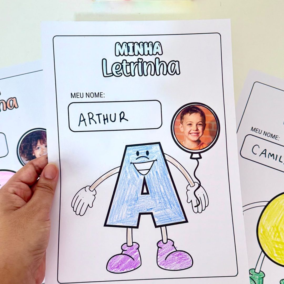 ✏️📚 Atividade “Minha Letrinha” – Explorando o Nome Próprio de Forma Divertida! 👧🧑