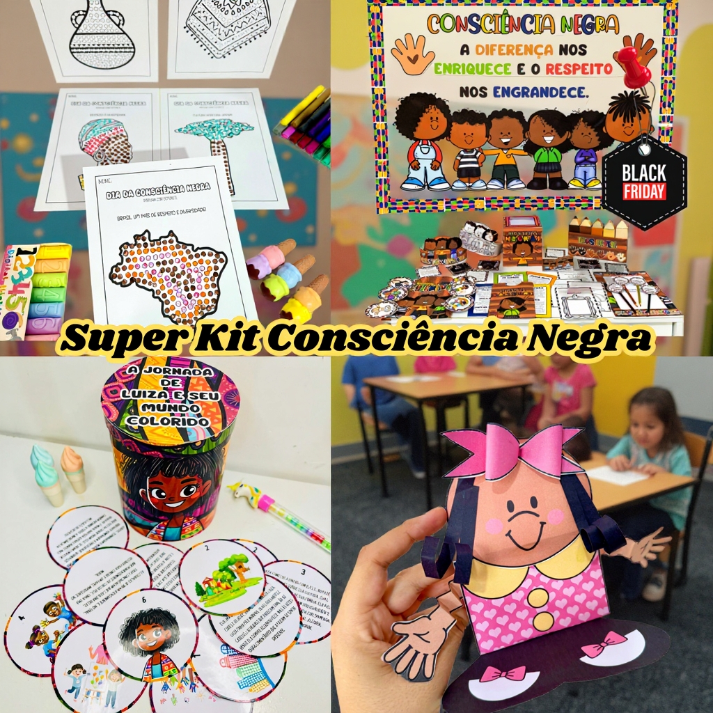 Mega Combo Consciência Negra – 8 Recursos que Ensinam com Amor e Significado!