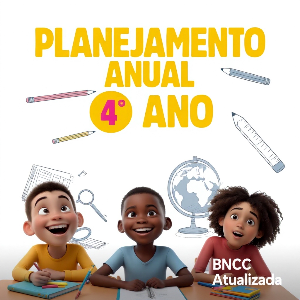 Planejamento Anual 4º Ano em PDF e Word – BNCC 2025/2026