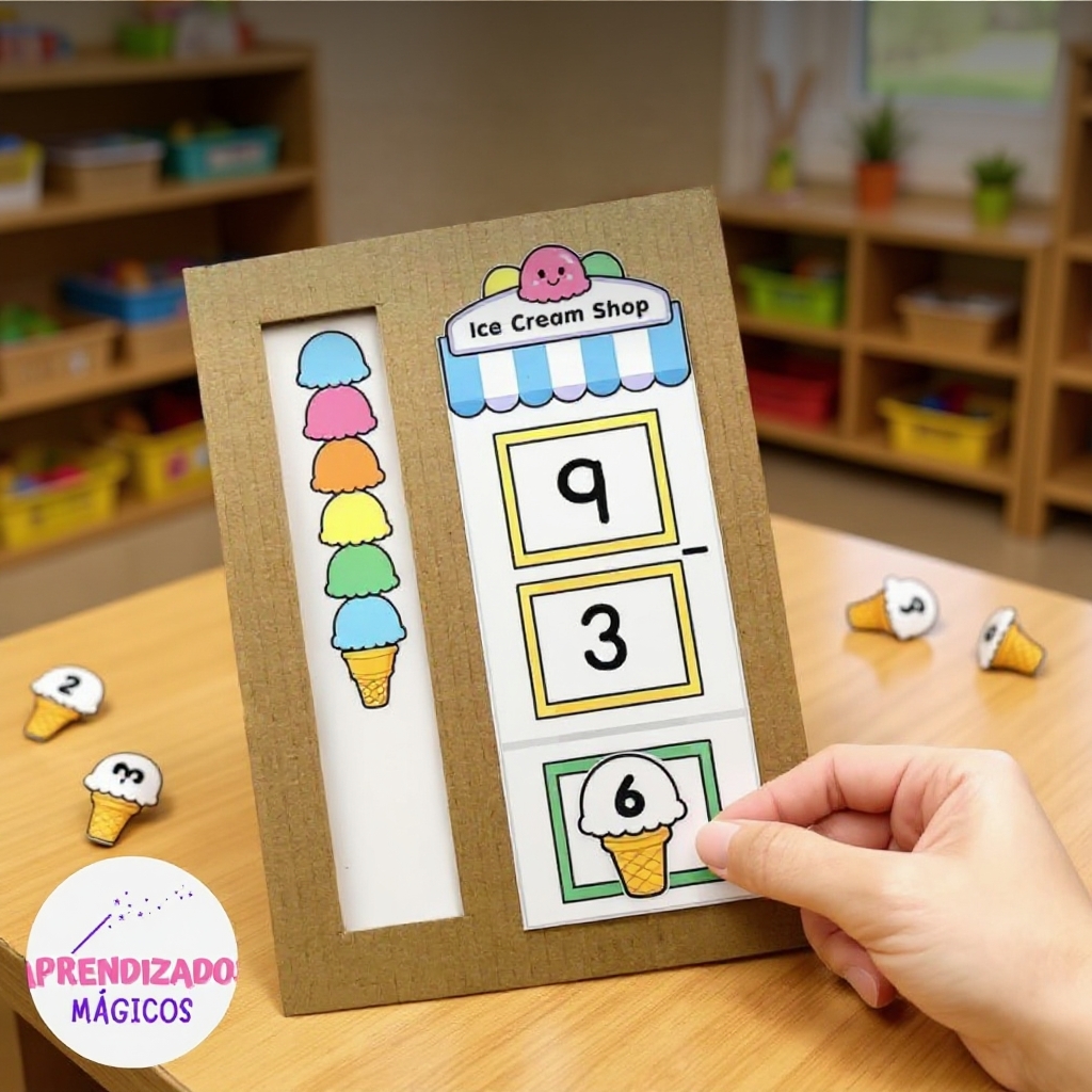 🍨 Diversão Matemática com Sorvete – Aprender nunca foi tão gostoso!
