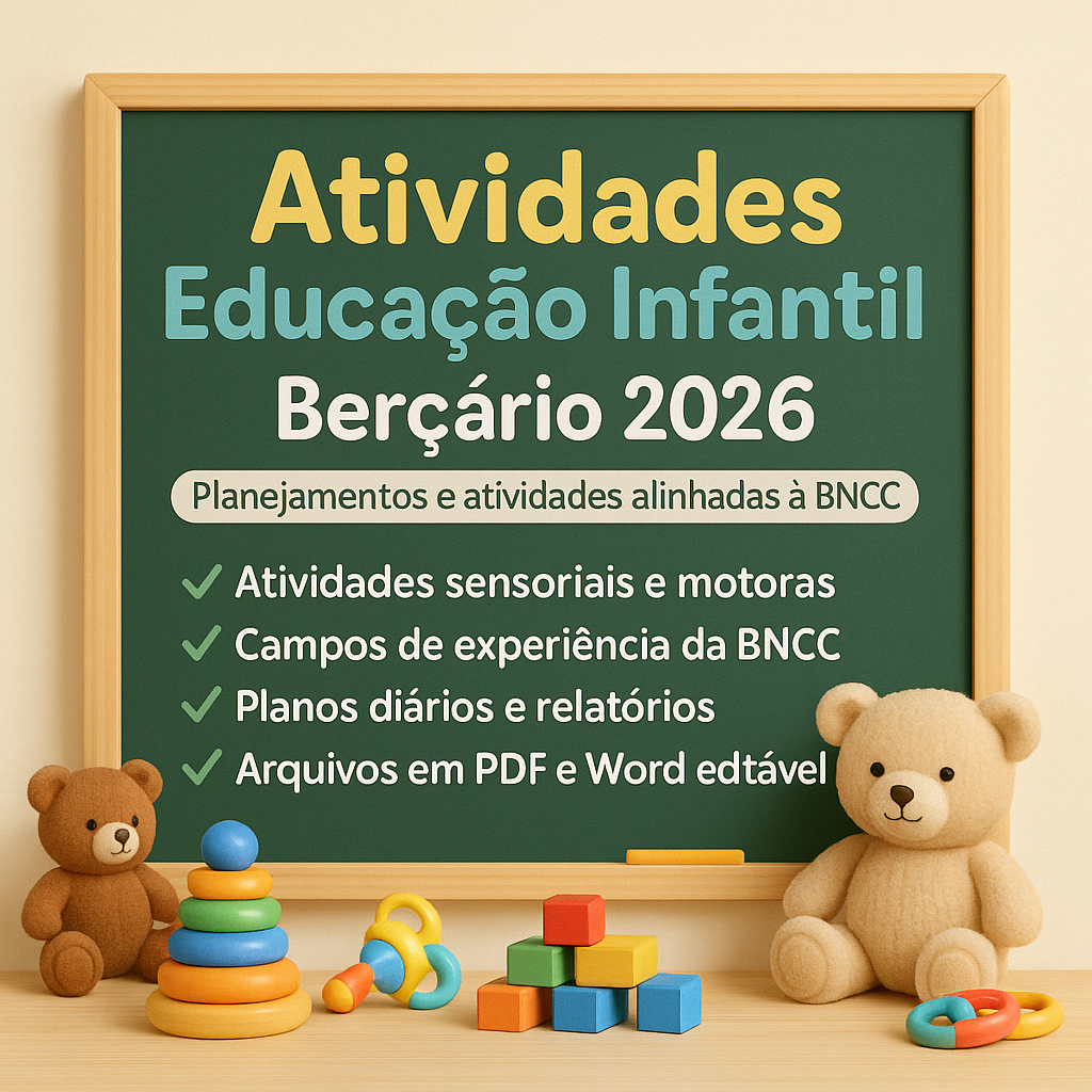 Atividades para Berçário 2026 em PDF – Educação Infantil