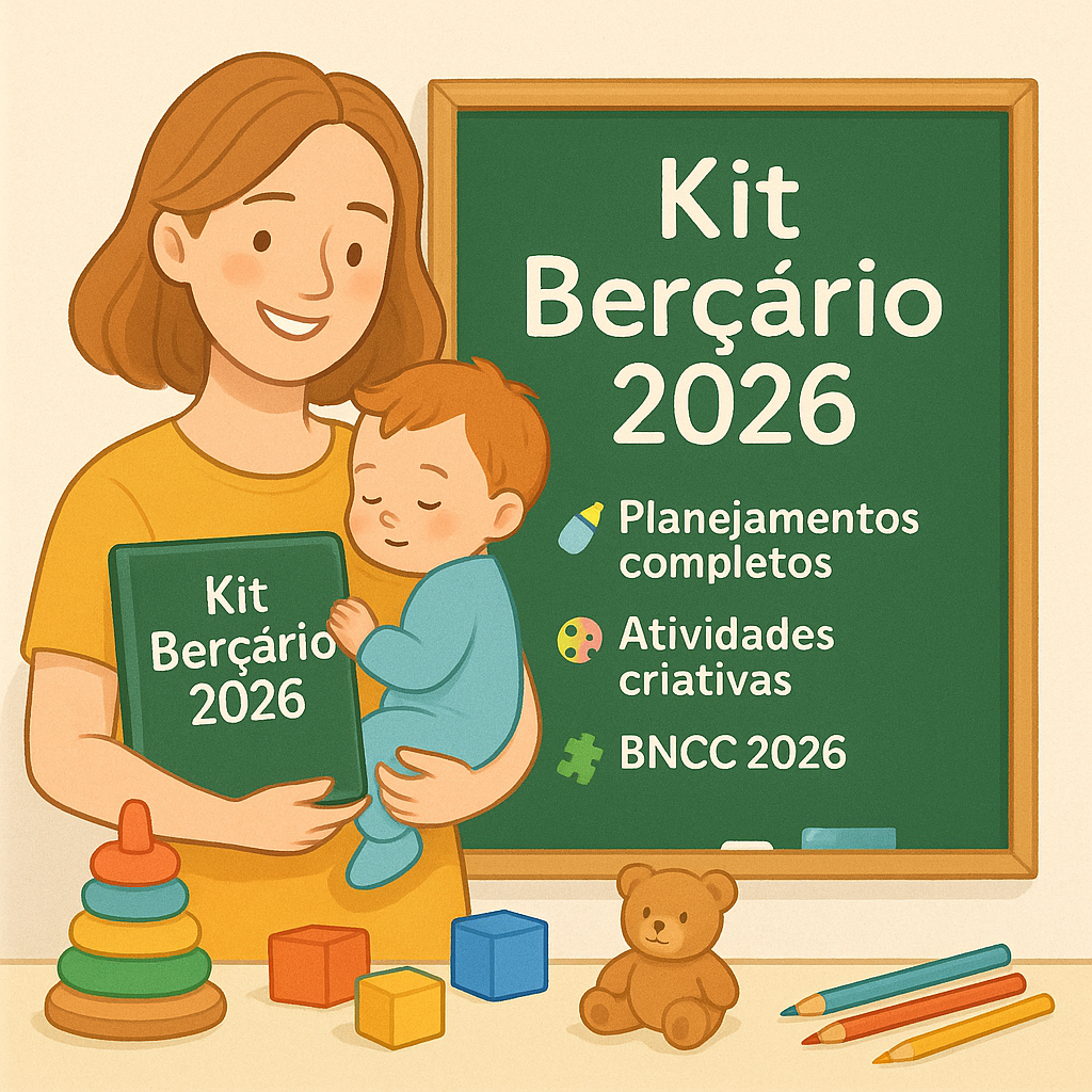 Planejamento Anual Berçário 2026 em PDF e Word – Planos de Aula Diários, Mensais e Anuais