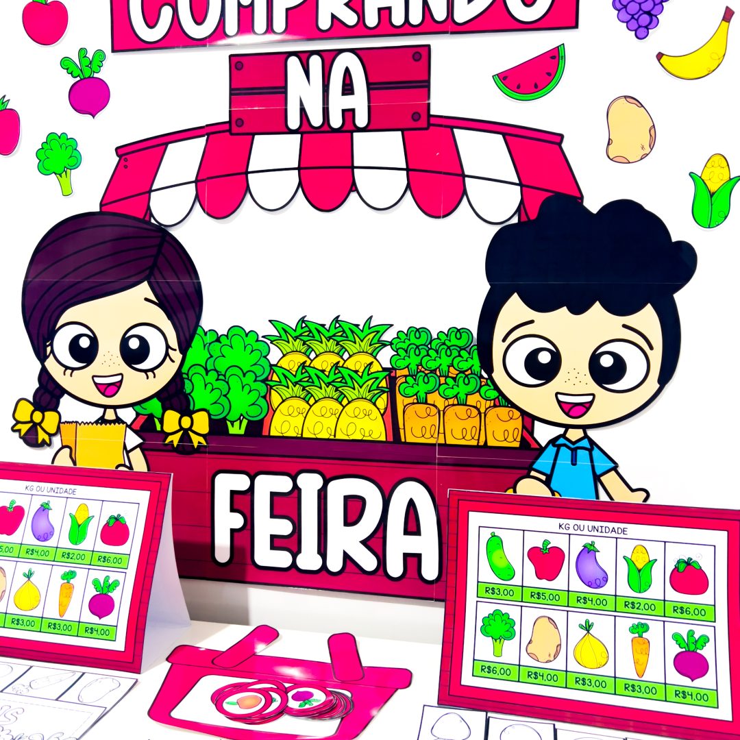 Comprando na Feira  – Jogo Pedagógico com Dinheiro e Matemática
