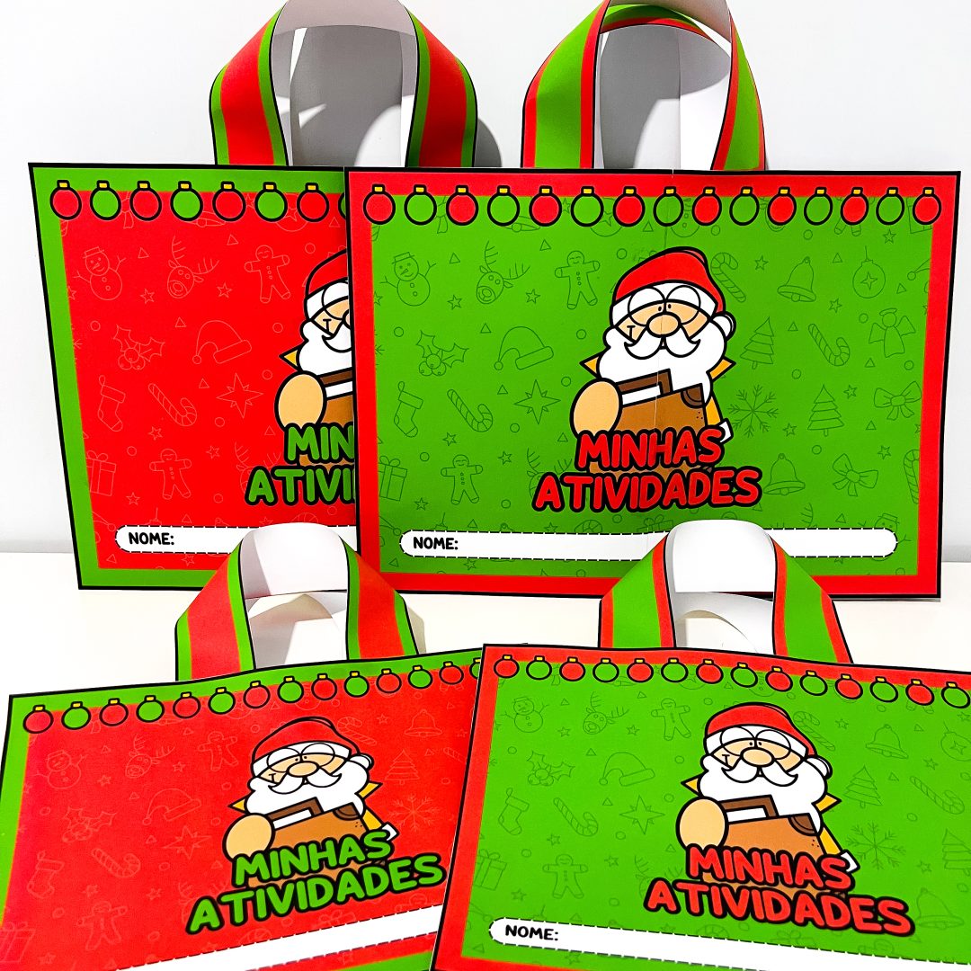 Maletinha Minhas Atividades de Natal para Imprimir – Organização Escolar