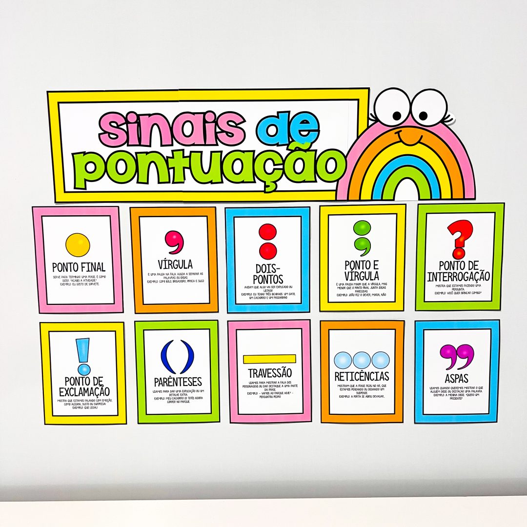 Painel Sinais de Pontuação  para Educação Infantil e Anos Iniciais