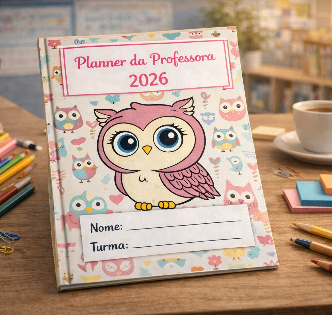 Planner da Professora 2026 Coruja – Organização Escolar