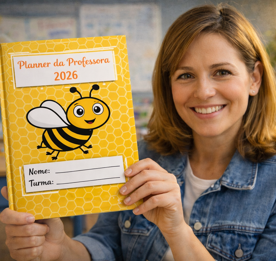 Planner da Professora 2026 Tema Abelha – Planejamento Escolar Completo