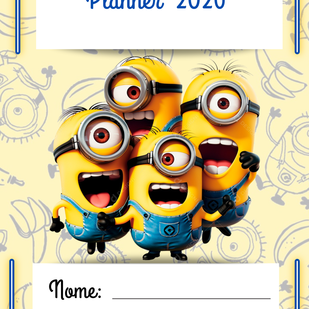 PLANNER DO PROFESSOR 2026 MINIONS- ORGANIZAÇÃO ESCOLAR