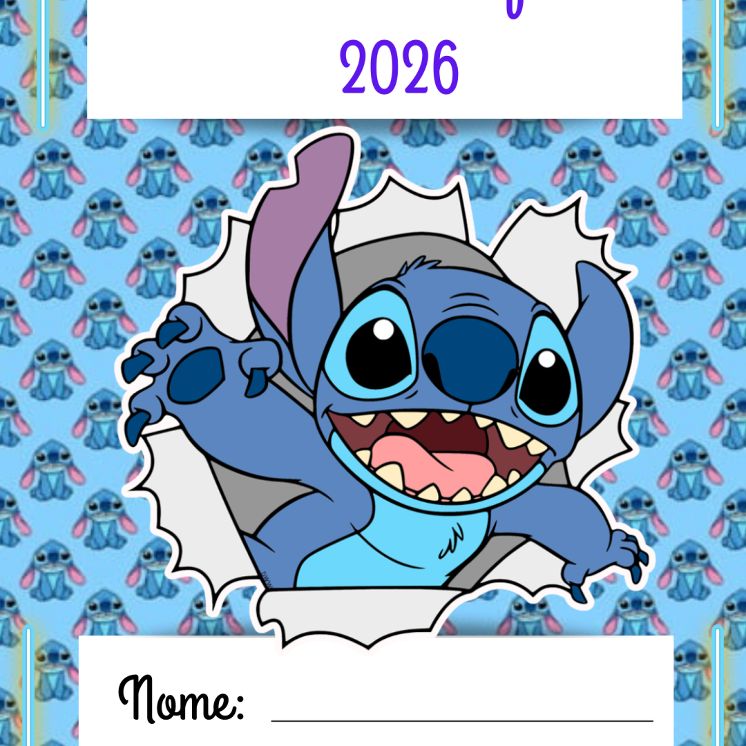 PLANNER DO PROFESSOR 2026 STITCH- ORGANIZAÇÃO