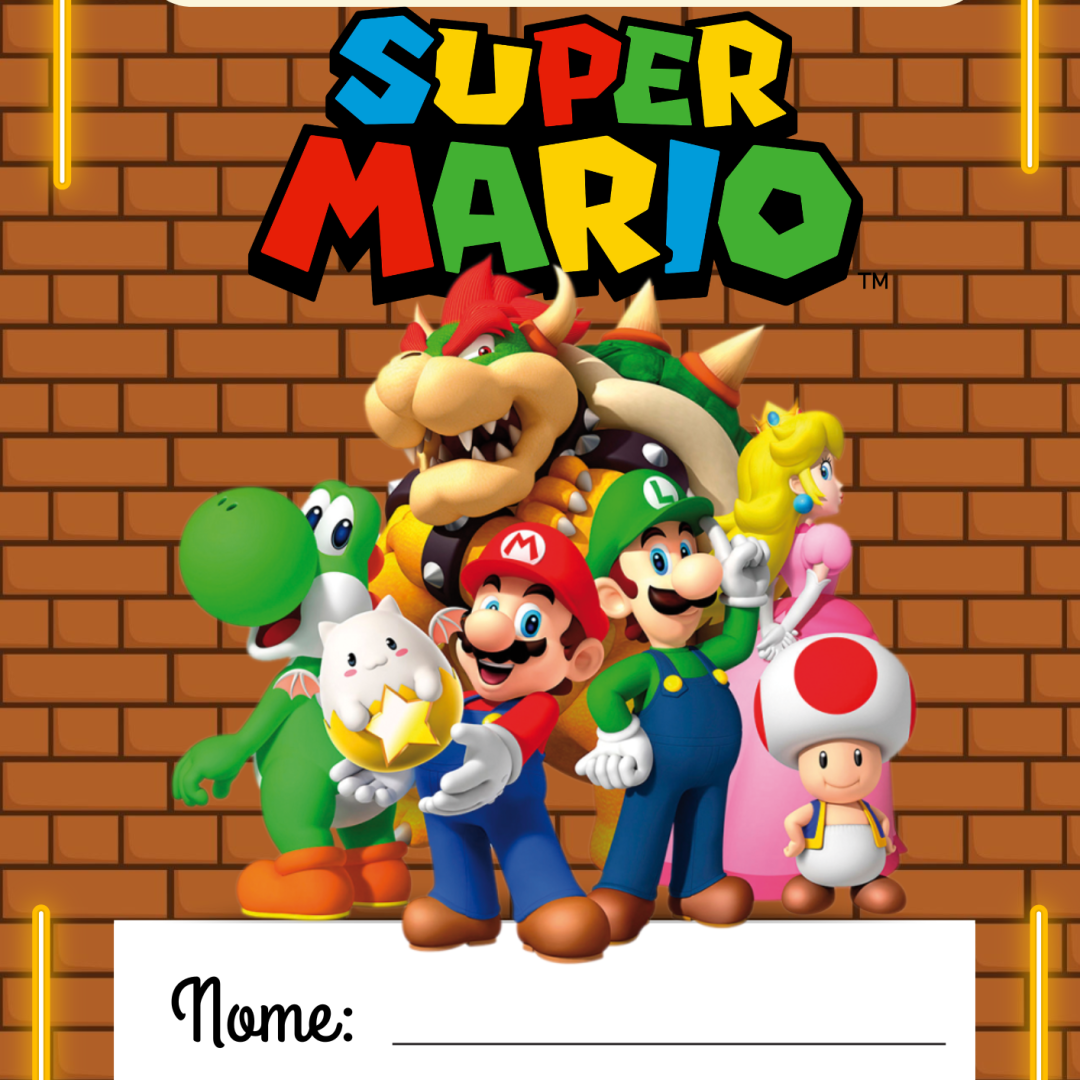 PLANNER DO PROFESSOR 2026 SUPER MÁRIO- ORGANIZAÇÃO ESCOLAR