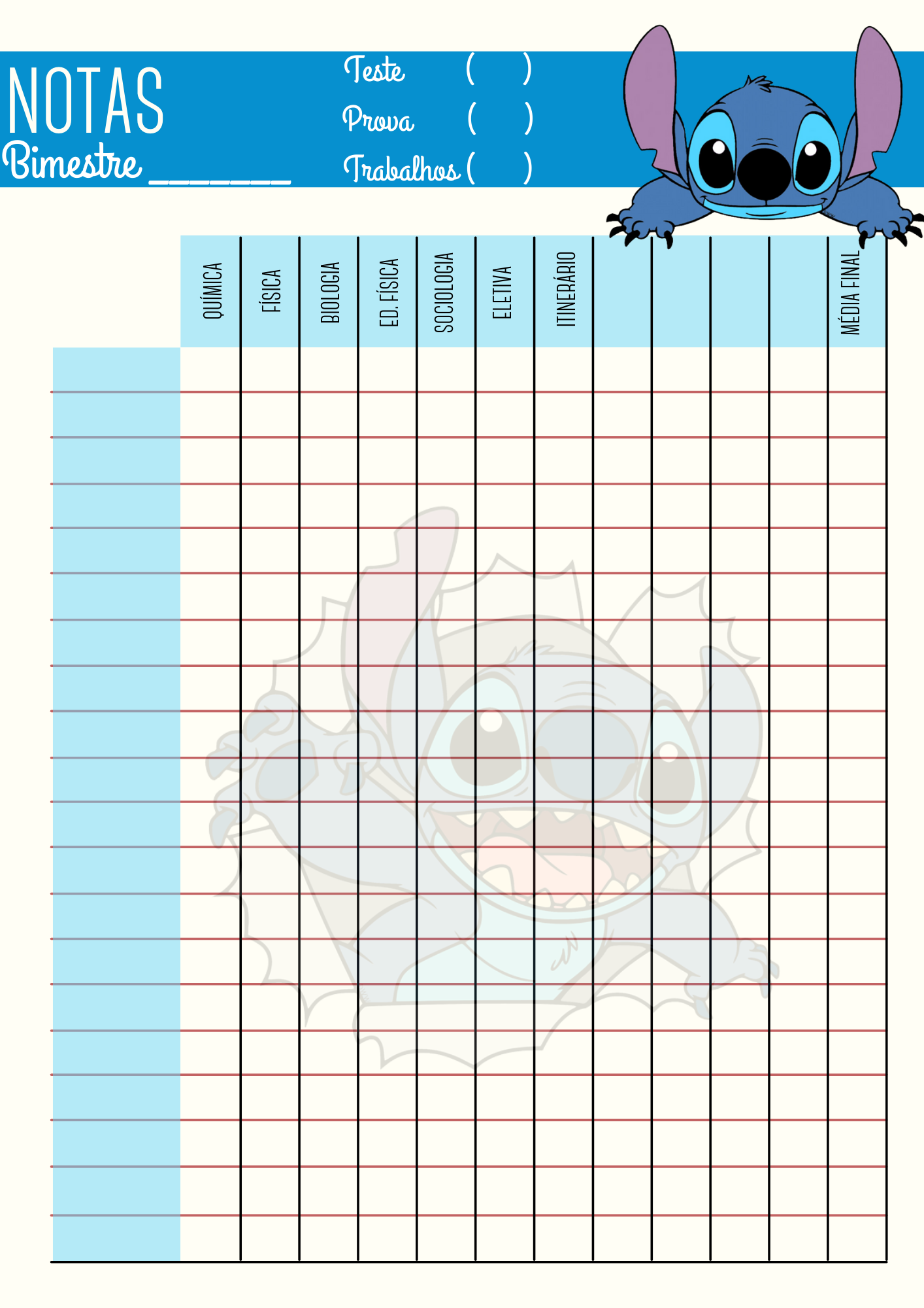 PLANNER DO PROFESSOR 2026 STITCH- ORGANIZAÇÃO - Imagem 7