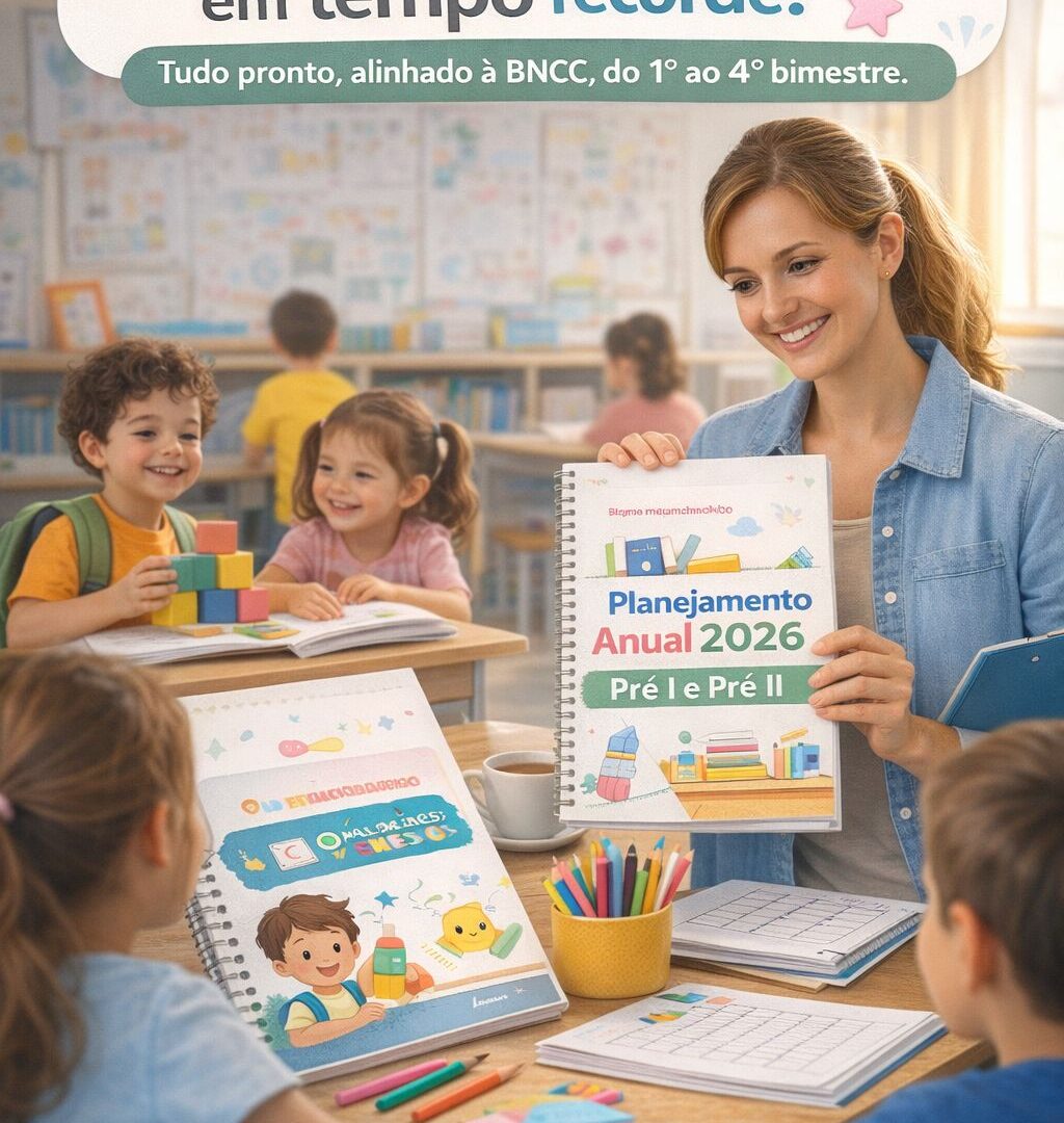 Planejamento Pré 2026 em PDF e Word – Planos de Aula Diários e Anuais