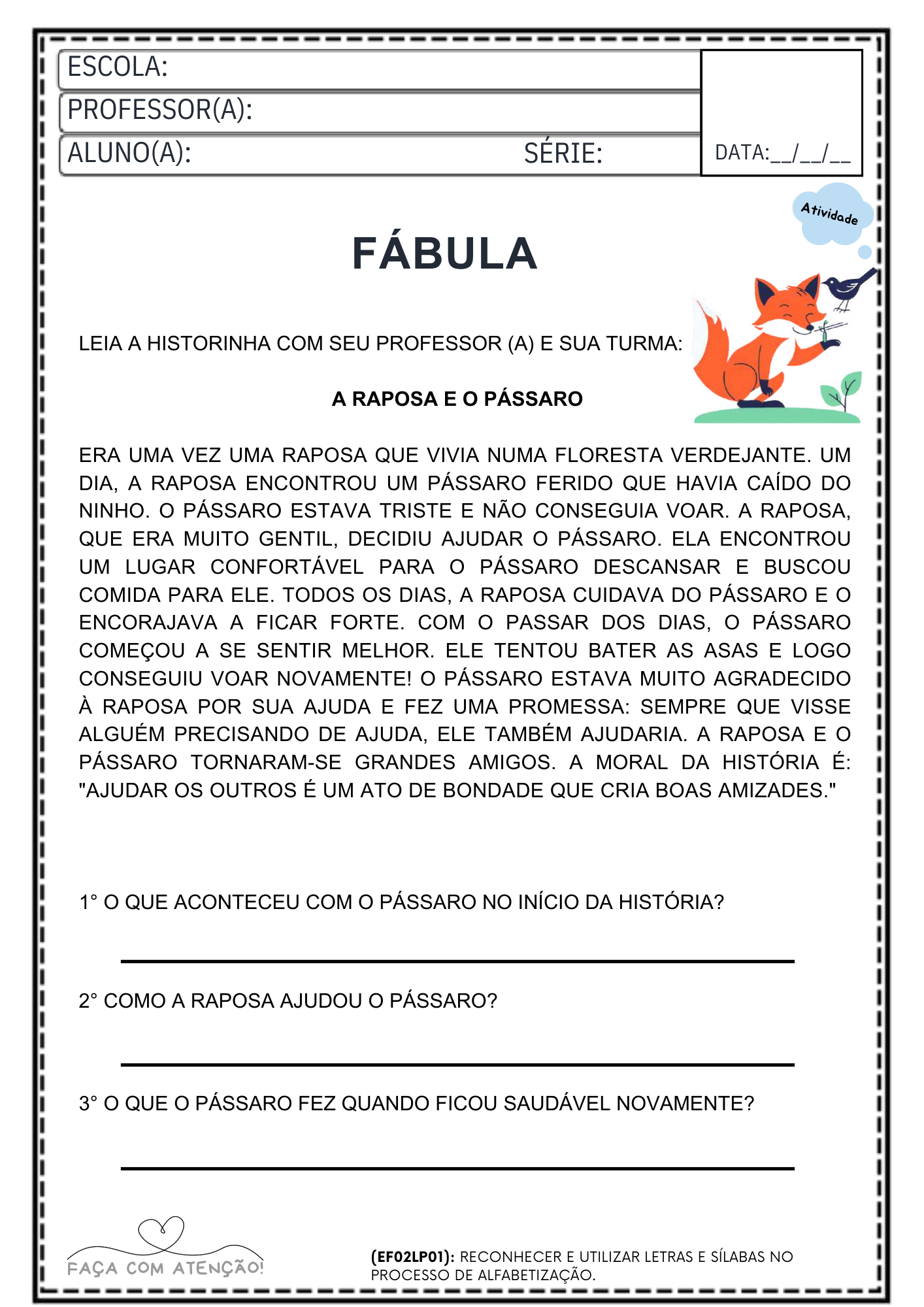 Apostila de Português 2º Ano Ensino Fundamental – Alinhado á BNCC (43 Páginas + Gabarito) - Imagem 11