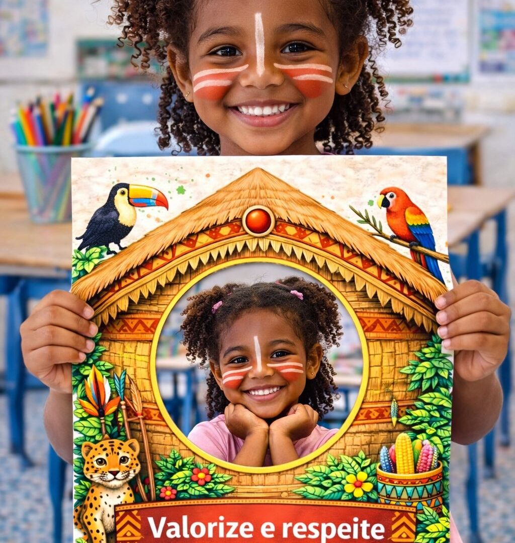 Atividades Dia dos Povos Indígenas para Educação Infantil – Painéis e Porta-Retrato com Foto (PDF)
